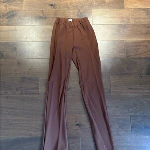 Sunday Best Chocolate Brown Straight Leg Pants